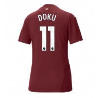 Camisa de time de futebol Manchester City Jeremy Doku #11 Replicas 3º Equipamento Feminina 2024-25 Manga Curta